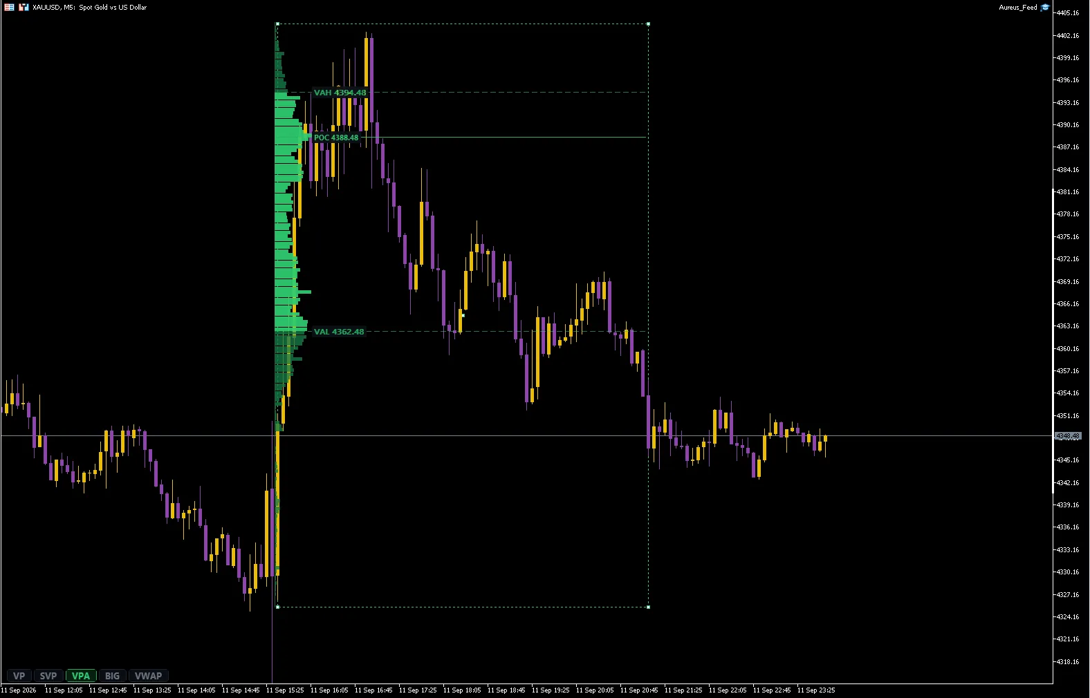Volume Profile Area MT5